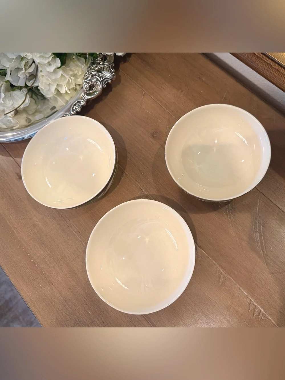 Vintage Franciscan Desert Rose Oatmeal Cereal Bowls Set of 3 England 5.5”